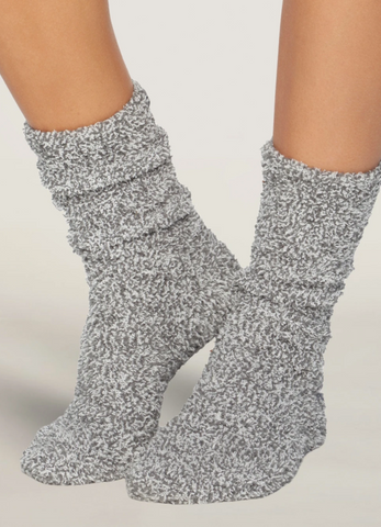 Women's Graphite and White Heathered Socks